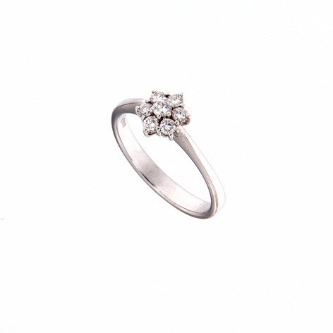 Anneau Crivelli Femme in Or blanc Diamante 0.30 Ct 005-A101-7 - 005-A101-7